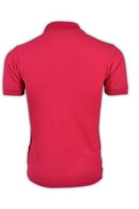 SKP029 dark rose 026 short sleeve men's Polo shirt 1AC03 DIY pure color polo shirt cotton breathable polo shirt polo shirt manufacturer t-shirt price front view